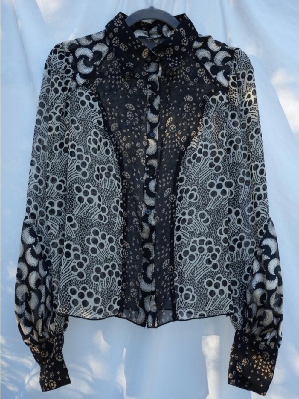 Anna Sui Sample Blouse from the collection of Karen Elson - Ossie Clark Inspired